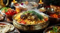 Middle Eastern Luxurious Banquet Scene