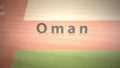 Middle Eastern Motion Graphics Country Name in Sand Series - Oman