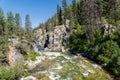 Middle Fork of the Salmon River near Dagger Falls in Sawtooths Royalty Free Stock Photo