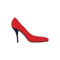 Middle heel shoe icon