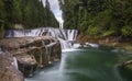 Middle Lewis River Falls Royalty Free Stock Photo
