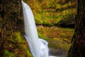 Middle North Falls View at Silver Falls State Park Royalty Free Stock Photo