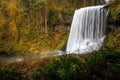 Middle North Falls View at Silver Falls State Park Royalty Free Stock Photo