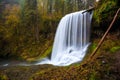 Middle North Falls View at Silver Falls State Park Royalty Free Stock Photo