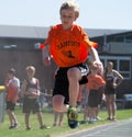 Middle school track long jump
