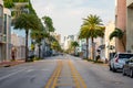 Middle of street photo Miami Beach Collins Ave Coronavirus Covid 19 shut down quarantine