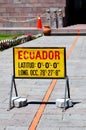 Middle of the world - Mitad del Mundo Royalty Free Stock Photo