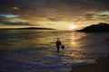 Middleage woman at makena beach