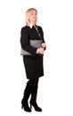 Middleaged businesswoman with black folder 2
