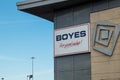 Boyes shop exterior showing sign, signage, logo and branding Royalty Free Stock Photo