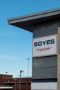 Boyes shop exterior showing sign, signage, logo and branding Royalty Free Stock Photo