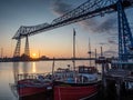 Sunrise at Middlesbrough Transporter Bridge