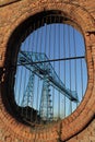 Middlesbrough Transporter through wall. Royalty Free Stock Photo