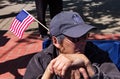 Aging Veteran at a Memorial Day Parade