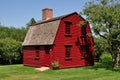 Middletown, RI: c. 1700 Guard House at Prescott Farm Royalty Free Stock Photo