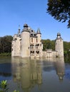 Mideaval Castle in a lake Royalty Free Stock Photo