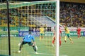 midfielder fc kuban Sergei Tkachev gets his shot