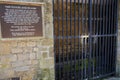 Midhurst Stocks and Pillory Historic Punishment Plaque and Stone Wall Royalty Free Stock Photo
