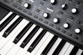 Midi controller synthesizer device for professional pianist to play music Royalty Free Stock Photo