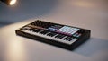 MIDI Keyboard Controller for Digital Music Production Royalty Free Stock Photo