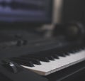 Midi keyboard. Royalty Free Stock Photo