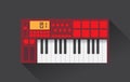 Midi master keyboard Royalty Free Stock Photo