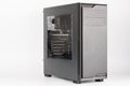 Midi tower computer case with transparent acryl side Royalty Free Stock Photo