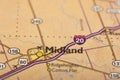 Midland, Texas on map