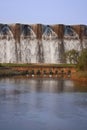 Midmar dam overflowing Royalty Free Stock Photo