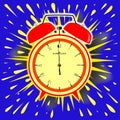 Midnight Alarm Clock Royalty Free Stock Photo