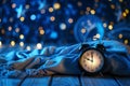 Midnight Alarm Clock Ambience Royalty Free Stock Photo