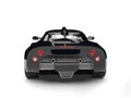 Midnight black super race car - back view Royalty Free Stock Photo