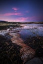 Midnight light in summer time, middle Norway