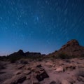 Midnight Magic in the Starry Desert Sky