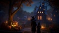 midnight mischief , a spooky pumpkin stroll through halloween town