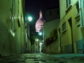 Sacre coeur Paris street night Royalty Free Stock Photo