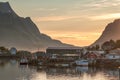 Midnight during summer in Lofoten