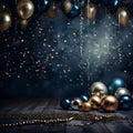 Midnight Revelry new year celebration background Royalty Free Stock Photo