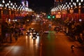 Midnight's Busy street of Deyang