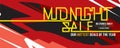 Midnight Sale Hottest Deal Wide Banner For Advertising Marketing Promotional