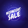 Midnight sale logo purple