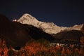 Midnight in Stepantsminda (Kazbegi) Royalty Free Stock Photo