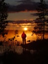 Midnight Sun In Lapland