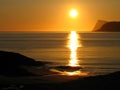 Midnight sun - Norway Royalty Free Stock Photo