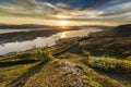 Midnight Sun in Tromso, Norway Royalty Free Stock Photo