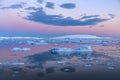 Midnight Sun - Weddell Sea - Antarctica Royalty Free Stock Photo