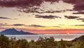 The midnight sun from Bodo, Norway Royalty Free Stock Photo