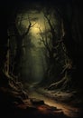 Midnight Wanderings: A Dark Journey Through the Forest of Shadow