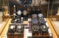 Mido innovative Swiss made watches with timeless design and superior quality materials for sale in window display in Geneva