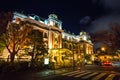 Midosuji street with night light illumination Royalty Free Stock Photo